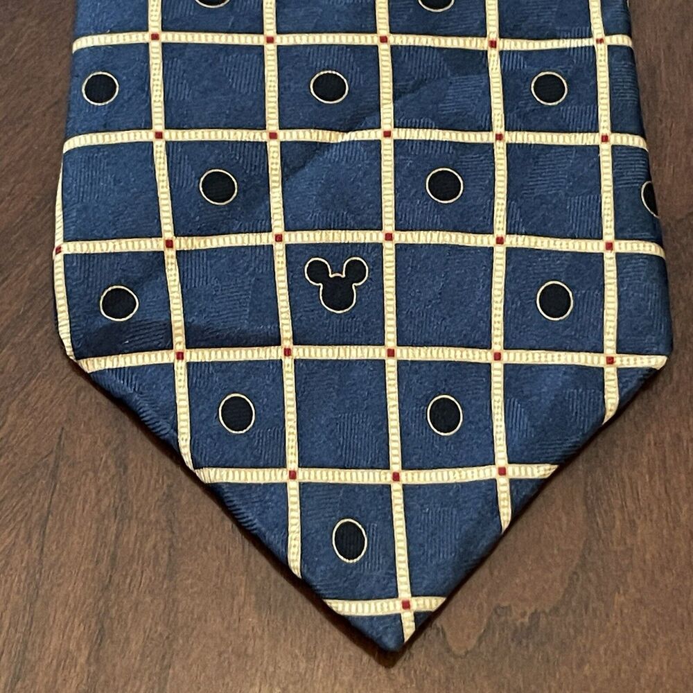 Vintage Walt Disney Worldo 100% Silk Men’s Neck Tie Made In Mexico